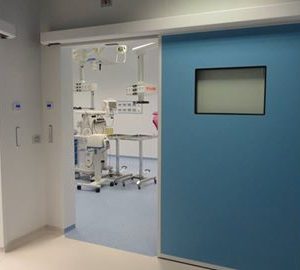 Automatic hermetic sliding door